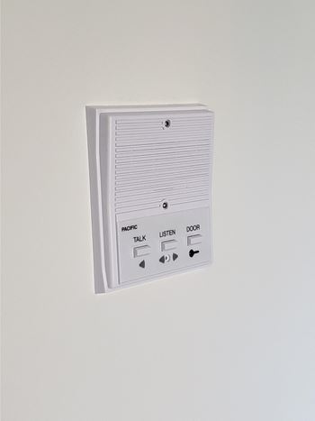 Secured lock building with intercom